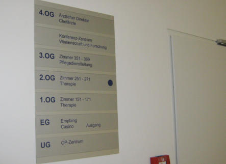 Wegweiser als Nutentafel mit individuellen Abmessungen