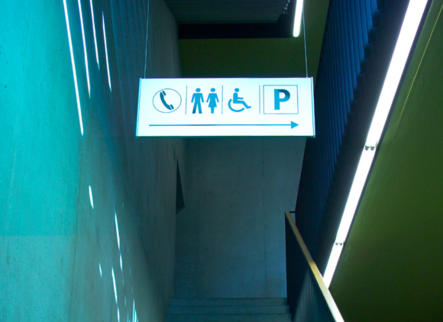 Hängeschild Serie PLANO doppelseitig mit Papiereinlegern