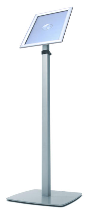 Teleskop-Infoständer mit verstellbarem Klapprahmen