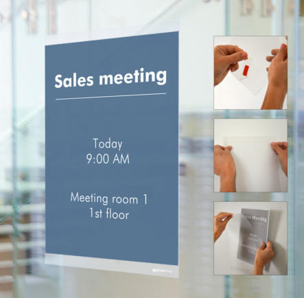 Postertaschen sind optimal für kurzfristige Ankündigungen