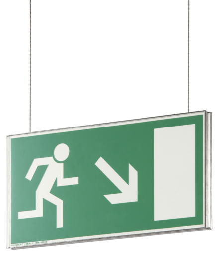 Hängeschild FERRIO doppelseitig beschriftet